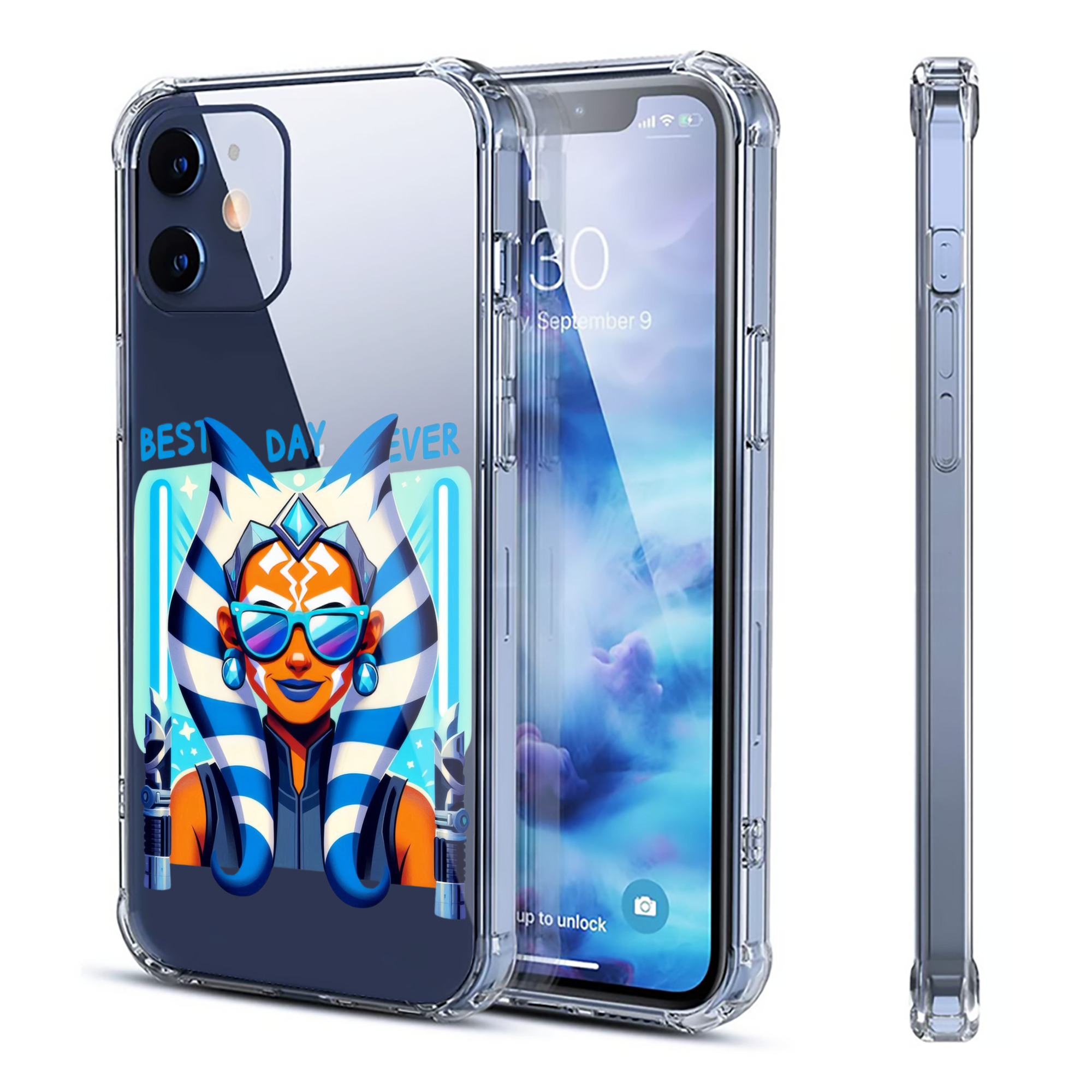 （画像用） スター・ウォーズ Star Wars 【iPhone 12シリーズ対応】透明スマホケース（クリアソフトケース）